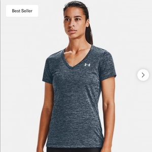 Under Armor short sleeve tee black gray marl gear